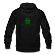 Load image into Gallery viewer, Unisex Fleece Zip Hoodie - black