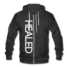 Load image into Gallery viewer, Unisex Fleece Zip Hoodie - charcoal grey