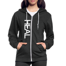 Load image into Gallery viewer, Unisex Fleece Zip Hoodie - charcoal grey