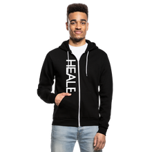 Load image into Gallery viewer, Unisex Fleece Zip Hoodie - black
