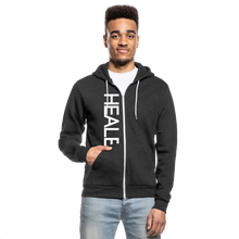 Load image into Gallery viewer, Unisex Fleece Zip Hoodie - charcoal grey
